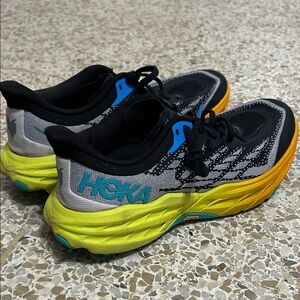 Hoka Shoes  Men Black, Yellow, Blue
